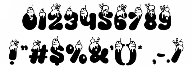 Cold Snowflake Seven Font Alte caractere