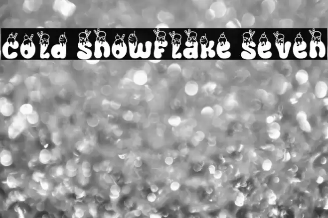 Cold Snowflake Seven Font examples