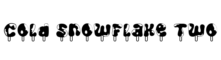 Cold Snowflake Two  font caratteri gratis