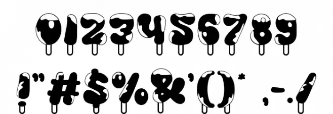 Cold Snowflake Two Font Alte caractere