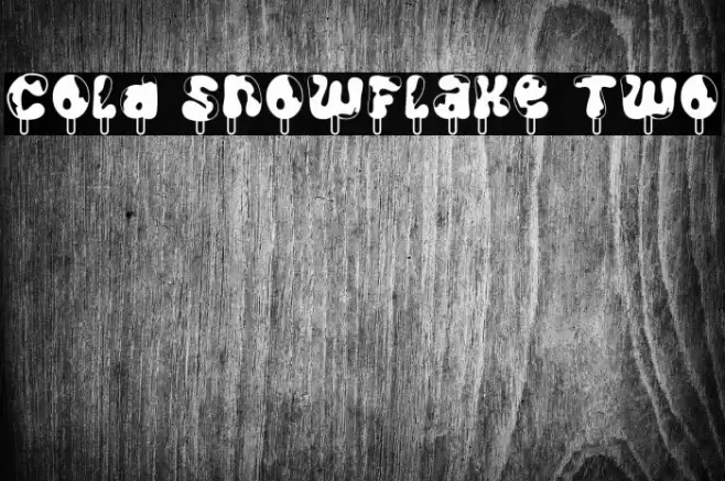 Cold Snowflake Two Font examples