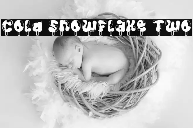Cold Snowflake Two Font examples