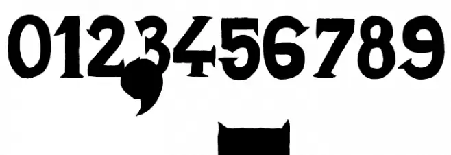 Cold Turkey Font OTHER CHARS