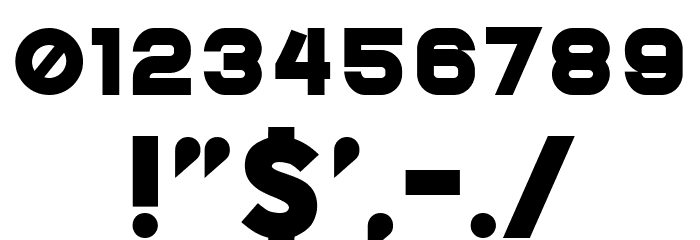 Cold War Filled Regular Font OTHER CHARS