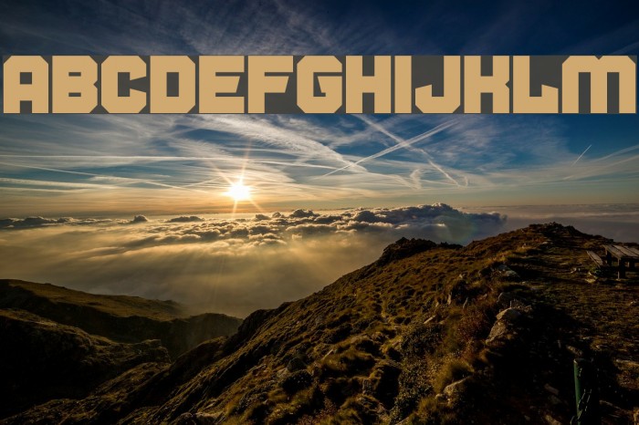 Cold Warm Font examples