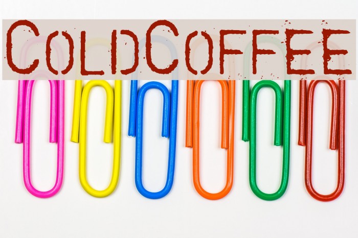 ColdCoffee Font examples