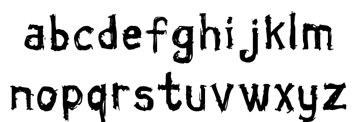 Coldbringer KG フォント 小文字