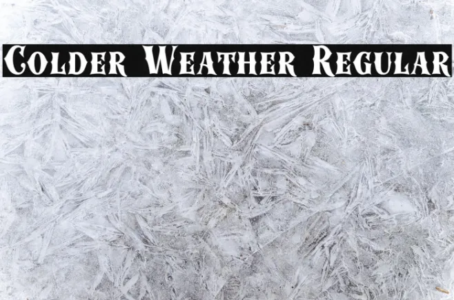 Colder Weather Regular Example 2