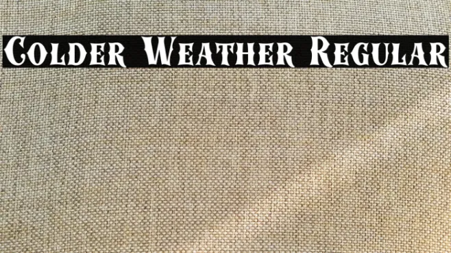 Colder Weather Regular Example 3