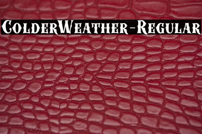 ColderWeather-Regular Example 2