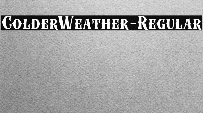 ColderWeather-Regular Example 3