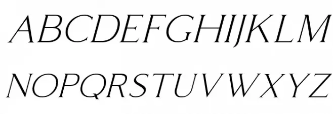 Coldiac Free Italic 字体 大写