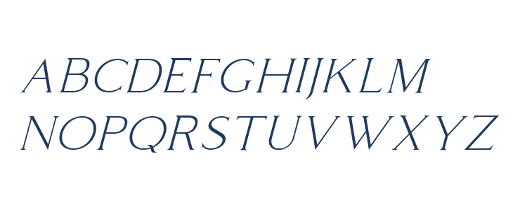 Coldiac Free Italic Lowercase
