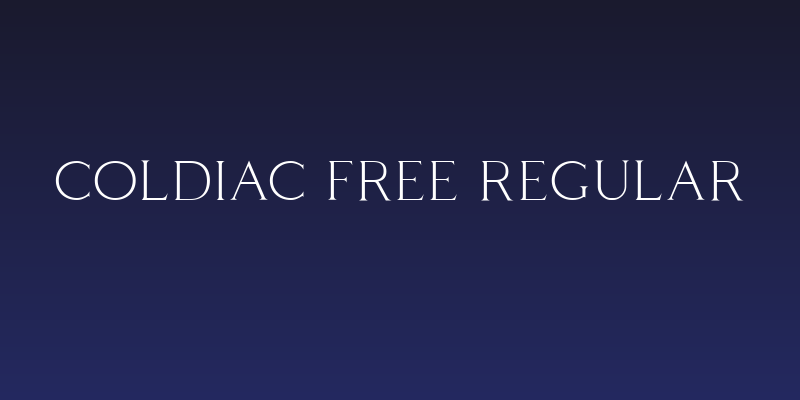 Coldiac Free Regular Social Header