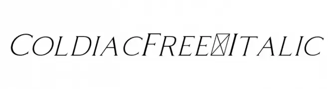 ColdiacFree-Italic  नि: शुल्क फ़ॉन्ट्स डाउनलोड