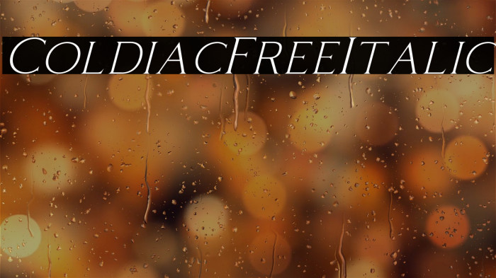 ColdiacFree-Italic Example 1