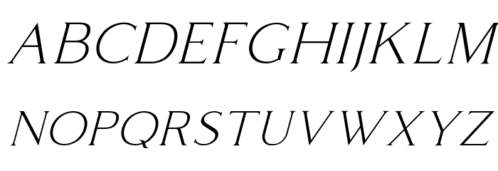 ColdiacFree-Italic Font LOWERCASE
