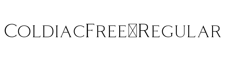 ColdiacFree-Regular  Descarca Fonturi Gratis