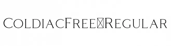 ColdiacFree-Regular  Frei Schriftart Herunterladen