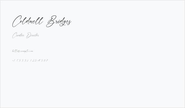 Coldwell Bridges Business Card
