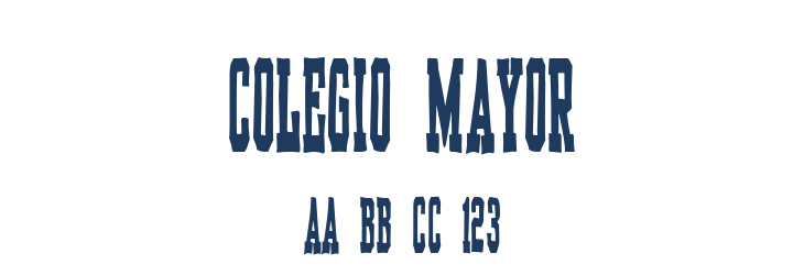 Colegio Mayor Font Preview