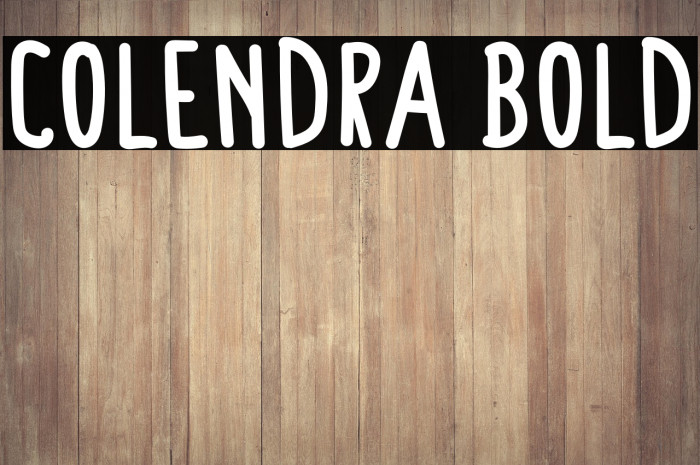 Colendra Bold Example 1