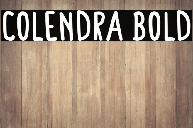 Colendra Bold Example 1