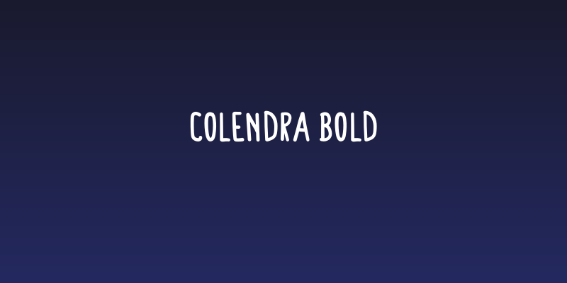 Colendra Bold Social Header