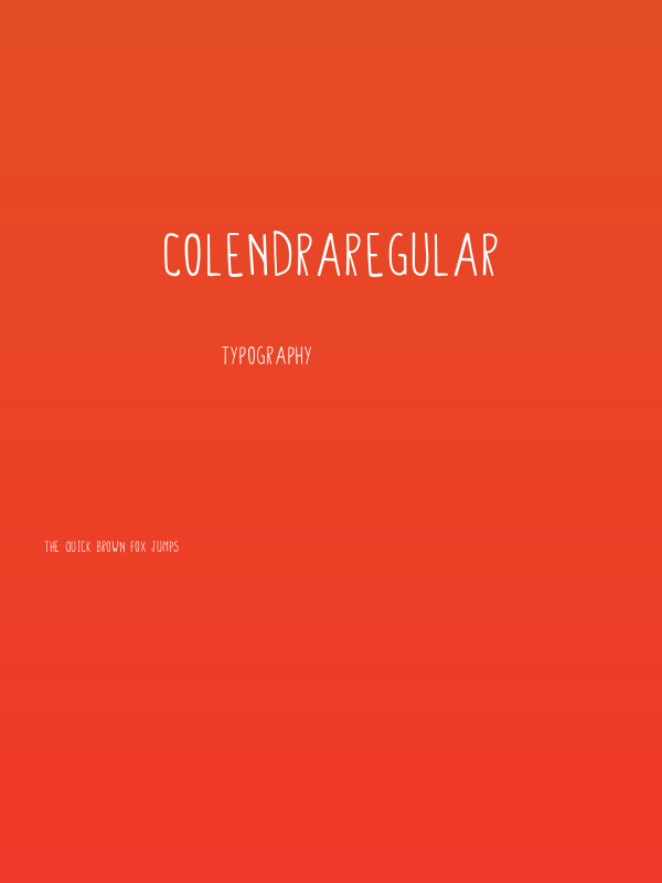 ColendraRegular Poster