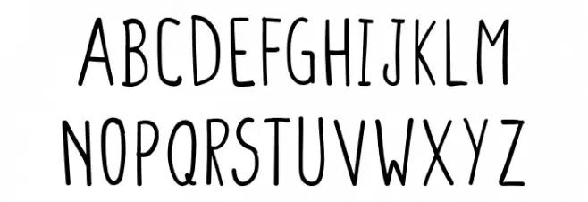 ColendraRegular Caratteri MINUSCOLO