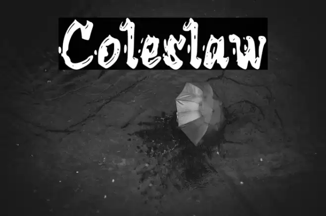 Coleslaw Font examples