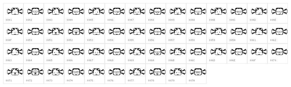 Coletivo Negobom Character Map