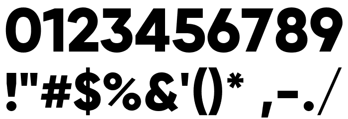 Coliner ExtraBold フォント その他の文字
