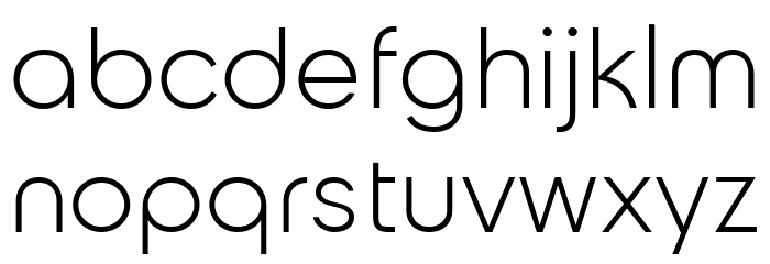 Coliner Light フォント 小文字