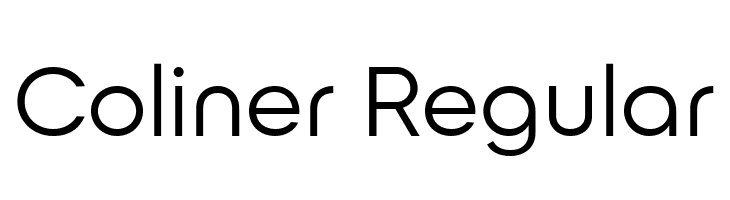 Coliner Regular  フリーフォントのダウンロード