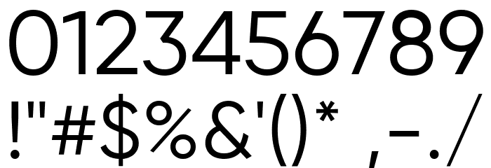 Coliner Regular Schriftart Anderer Schreiben