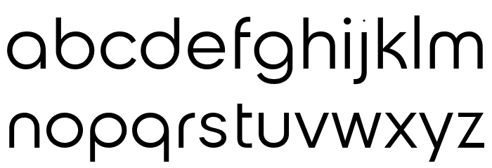 Coliner Regular Schriftart Kleinbuchstaben