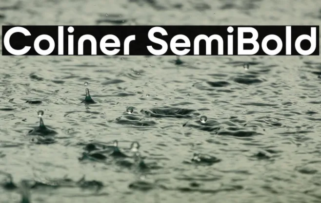 Coliner SemiBold Example 1