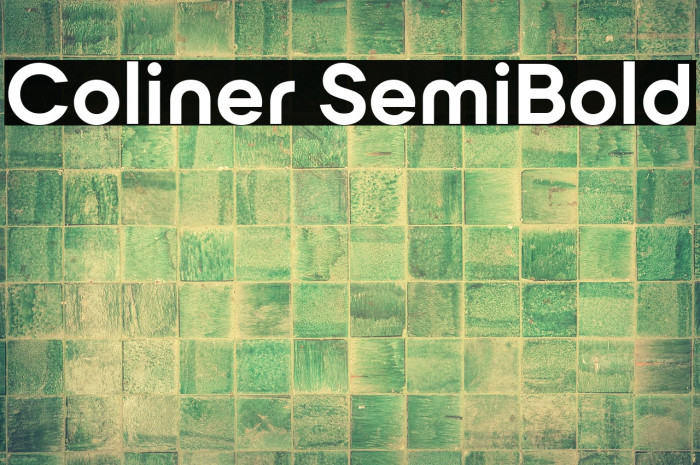 Coliner SemiBold Example 3