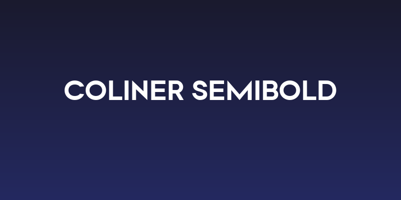 Coliner SemiBold Social Header