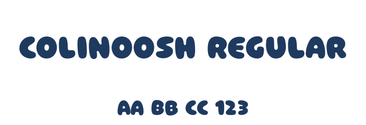 Colinoosh Regular Font Preview