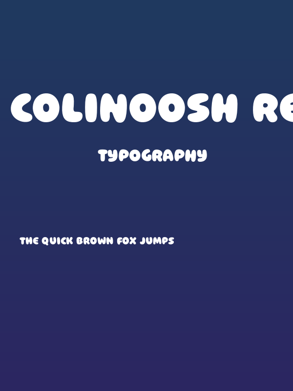 Colinoosh Regular Poster