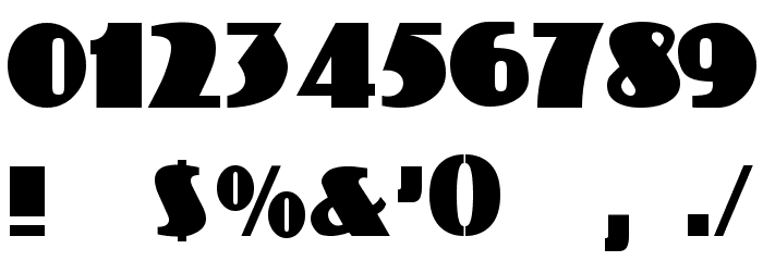 Coliseo Regular Font OTHER CHARS