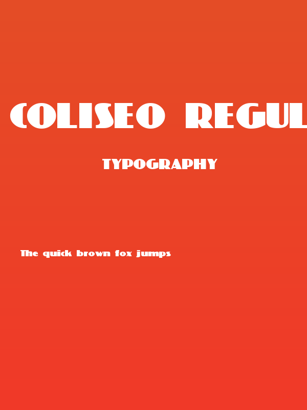Coliseo Regular Poster