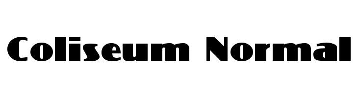 Coliseum Normal  नि: शुल्क फ़ॉन्ट्स डाउनलोड