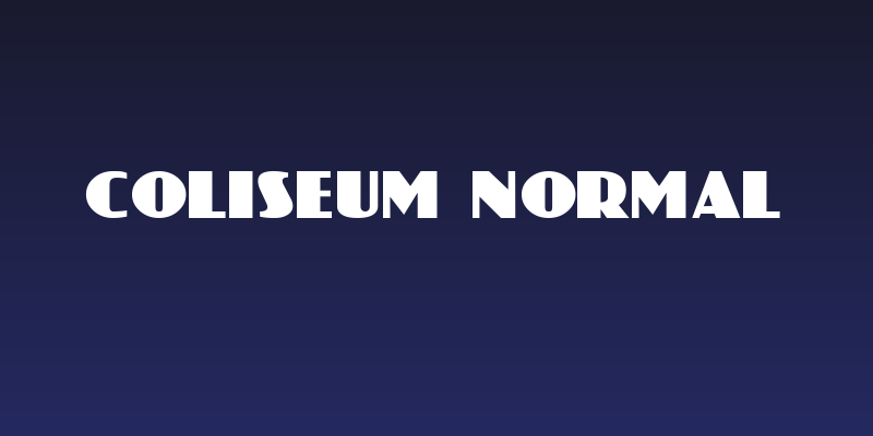Coliseum Normal Social Header