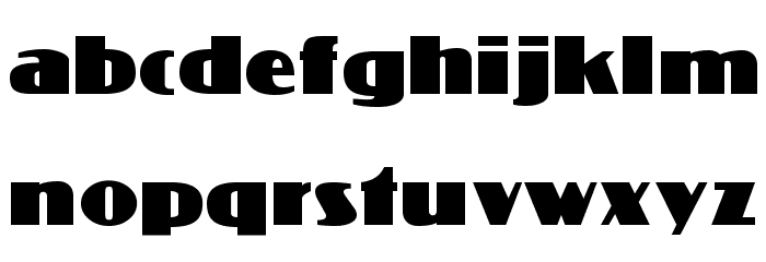 Coliseum Normal Font LOWERCASE