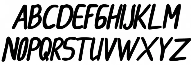 CollBesT Bold Italic 字体 大写