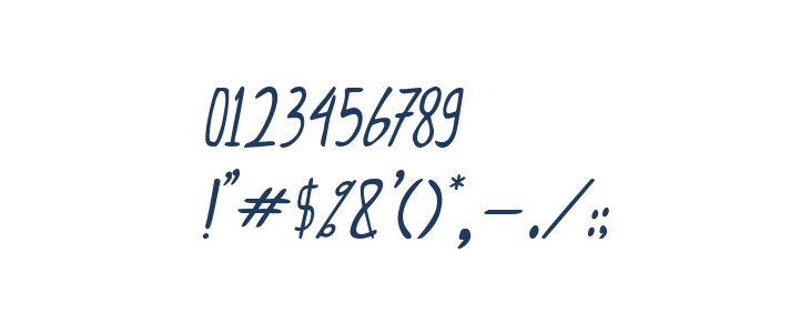 CollBesT Italic Other Characters