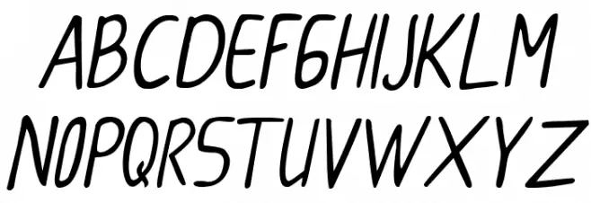 CollBesT Italic Fonte MAIÚSCULAS